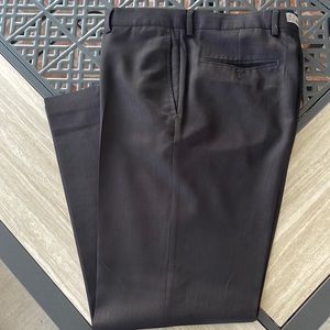 Mens black pinstripe dress pants